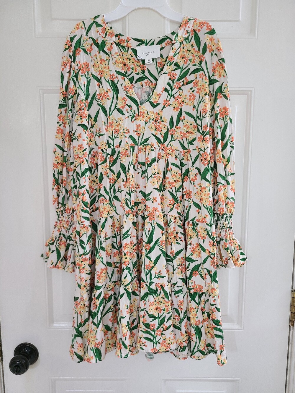 Pomander Place Tuckernuck Floral Bermuda Blossom Tiered Kenzo Mini Dress Sz XS